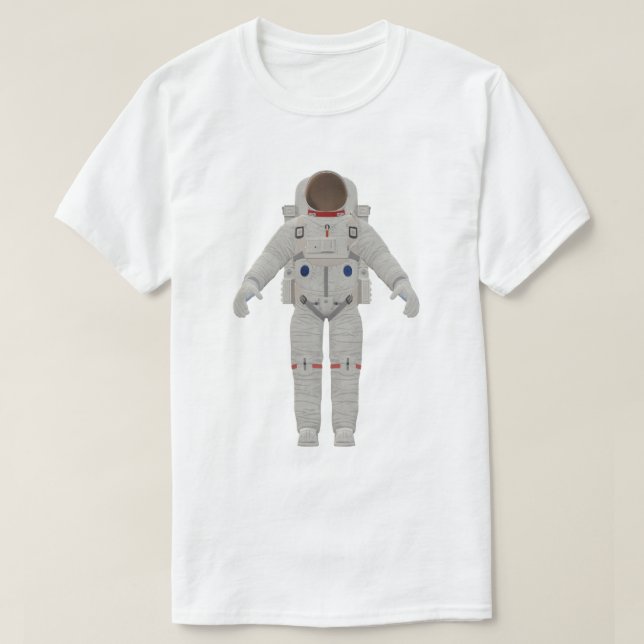 Rymddräktsdesign för astronauter t shirt (Design framsida)