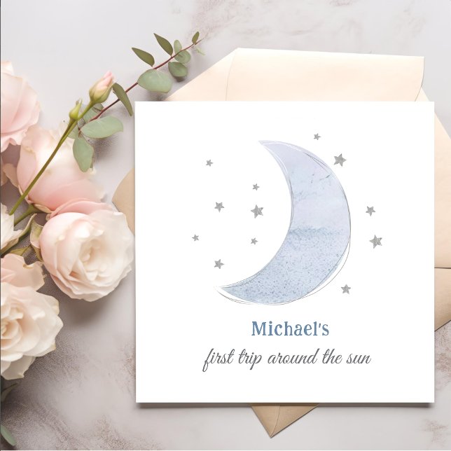 Rymden 1:a Resa runt Sol födelsedag Pappersservett (Skapare uppladdad)