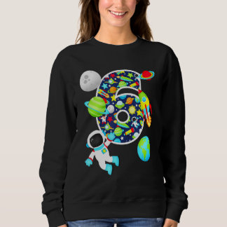 Rymden 6-åriga Solar Sy 6e Födelsedagsfest T Shirt