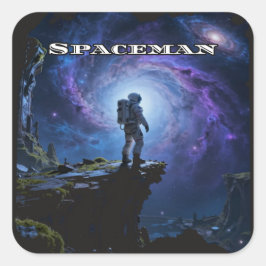 Rymden är den yttersta gränsen fyrkantigt klistermärke