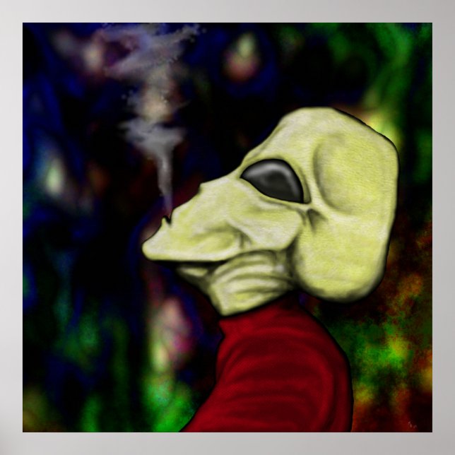 "Rymden är Fullt av Rökning..." Poster (Framsidan)