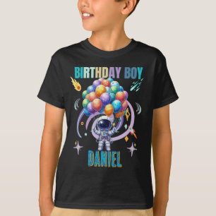 Rymden Astronaut Birthday Boy T Shirt