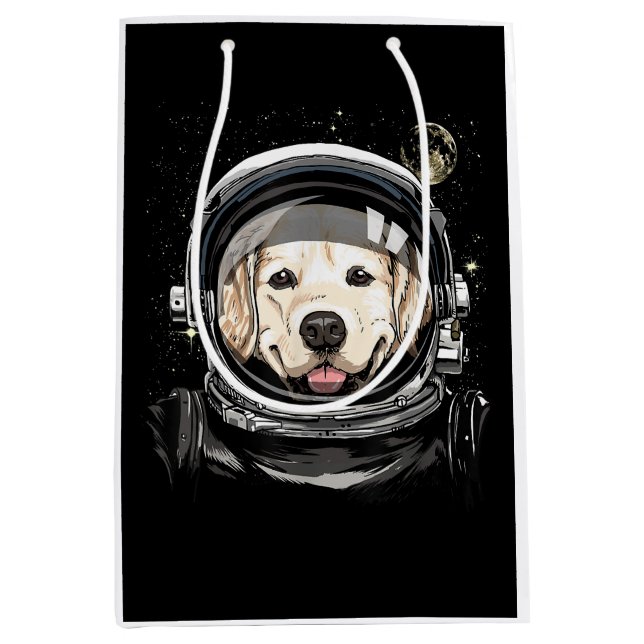 Rymden Astronaut Golden Retriever Älskare Pet D (Framsidan)