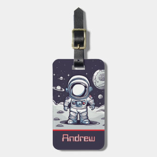 Rymden Astronaut Luggage Tag Bagagebricka