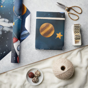 Rymden Astronaut Presentpapper