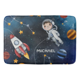 Rymden Astronaut Shuttle Personlig Badrumsmatta