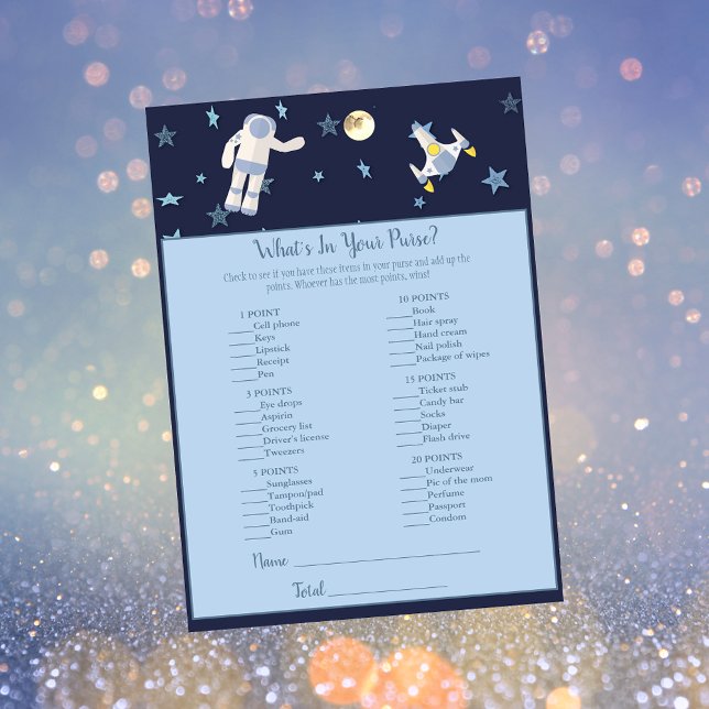 Rymden Astronaut - vad är det i ditt spel? Inbjudningar (Skapare uppladdad)