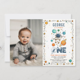 Rymden Äventyr 1:a årsdagen | Rymden Inbjudningar