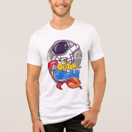 Rymden Äventyr - Astronaut & Rocket Tecknad T Shirt