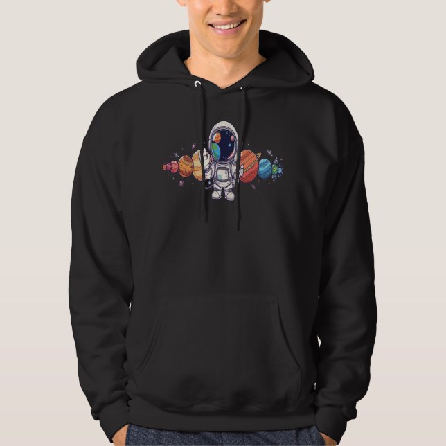 Rymden Äventyr Sweatshirt Cute Astronauts (Framsida)