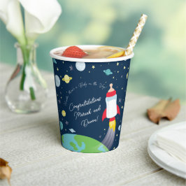 Rymden Baby Shower Flaska Rocket Spacesship