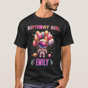 Rymden Birthday Girl Flight Crew T Shirt