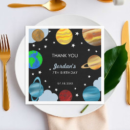 Rymden Birthday Planets Galaxy Boys Party Pappersservett