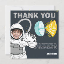 Rymden Blast off Astronaut Photo Birthday
