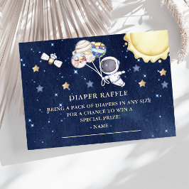 Rymden Boys Baby Shower Diaper Raffle Biljett Tilläggskort