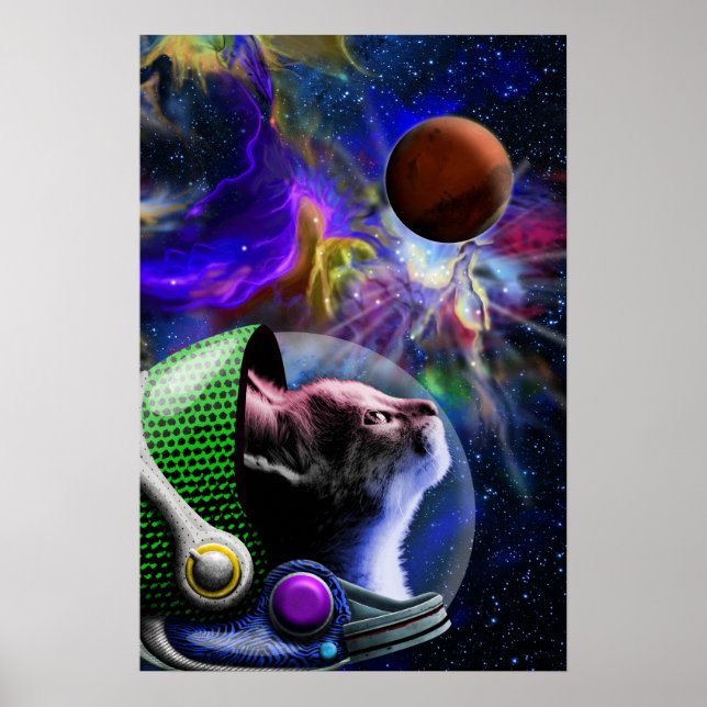 Rymden Cart Art med Planets Nebula Poster (Framsidan)