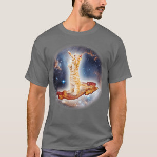 Rymden Cat Kattunge Astronaut Animal Ansikte Galax T Shirt