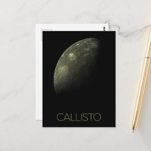 Rymden, Cosmos, Solar System, Måne Callisto Vykort