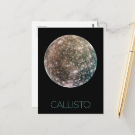 Rymden, Cosmos, Solar System, Måne Callisto Vykort