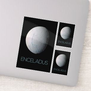 Rymden, Cosmos, Solar System, Måne Enceladus Klistermärken