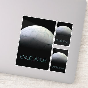 Rymden, Cosmos, Solar System, Måne Enceladus Klistermärken