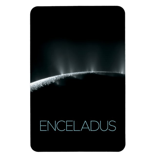 Rymden, Cosmos, Solar System, Måne Enceladus Magnet (Vertikal)