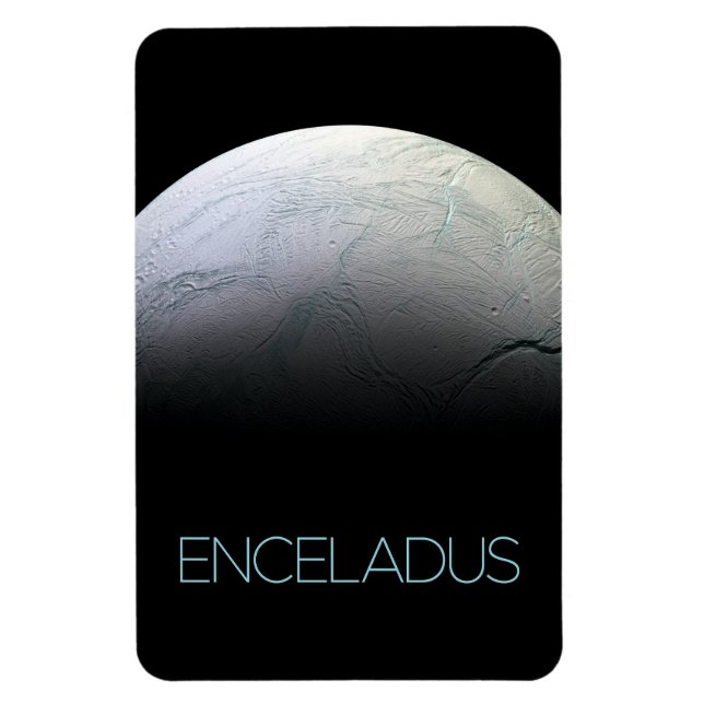 Rymden, Cosmos, Solar System, Måne Enceladus Magnet (Vertikal)