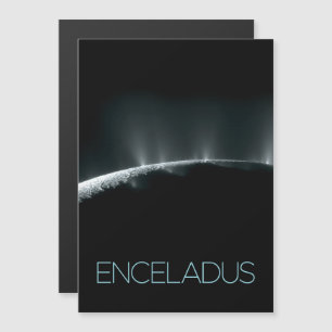 Rymden, Cosmos, Solar System, Måne Enceladus Magnetisk Inbjudningskort