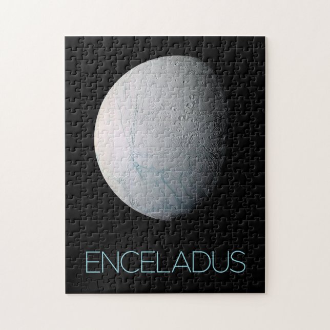 Rymden, Cosmos, Solar System, Måne Enceladus Pussel (Vertikal)