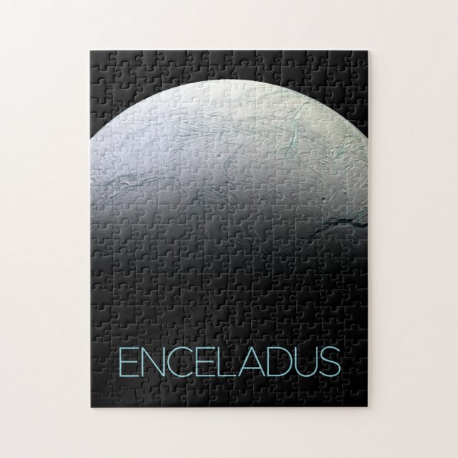 Rymden, Cosmos, Solar System, Måne Enceladus Pussel (Vertikal)