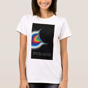 Rymden, Cosmos, Solar System, Måne Enceladus T Shirt