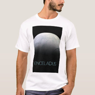 Rymden, Cosmos, Solar System, Måne Enceladus T Shirt