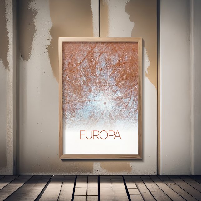 Rymden, Cosmos, Solar System, Måne Europa Fototryck (Skapare uppladdad)