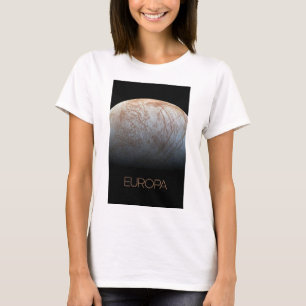 Rymden, Cosmos, Solar System, Måne Europa T Shirt