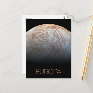 Rymden, Cosmos, Solar System, Måne Europa Vykort