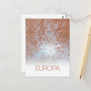 Rymden, Cosmos, Solar System, Måne Europa Vykort