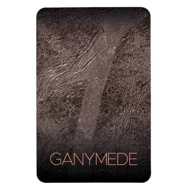 Rymden, Cosmos, Solar System, Måne Ganymede Magnet (Vertikal)