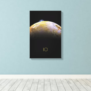 Rymden, Cosmos, Solar System, Måne IO Canvastryck