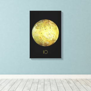 Rymden, Cosmos, Solar System, Måne IO Canvastryck