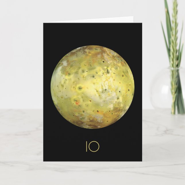 Rymden, Cosmos, Solar System, Måne IO Kort (Framsida)