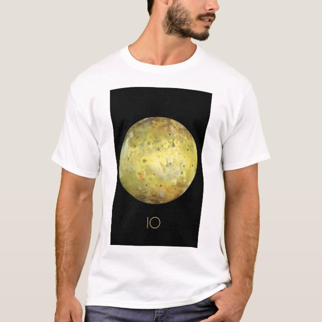 Rymden, Cosmos, Solar System, Måne IO T Shirt (Framsida)
