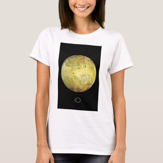 Rymden, Cosmos, Solar System, Måne IO T Shirt (Framsida)