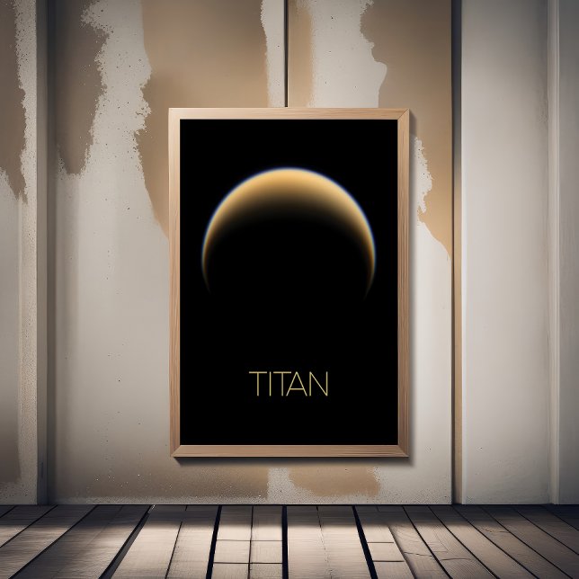 Rymden, Cosmos, Solar System, Måne Titan Fototryck (Skapare uppladdad)