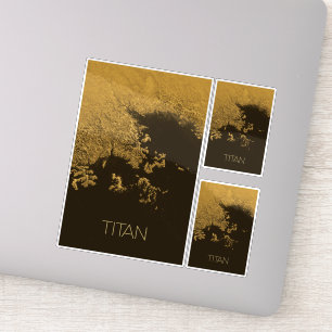 Rymden, Cosmos, Solar System, Måne Titan Klistermärken