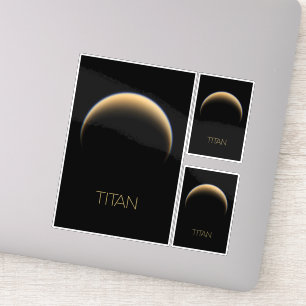 Rymden, Cosmos, Solar System, Måne Titan Klistermärken