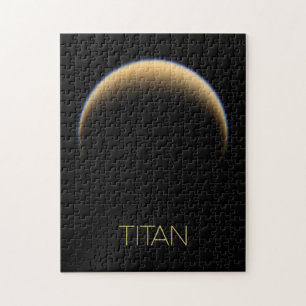 Rymden, Cosmos, Solar System, Måne Titan Pussel