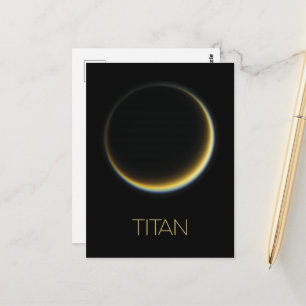 Rymden, Cosmos, Solar System, Måne Titan Vykort