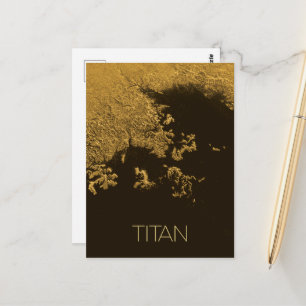 Rymden, Cosmos, Solar System, Måne Titan Vykort