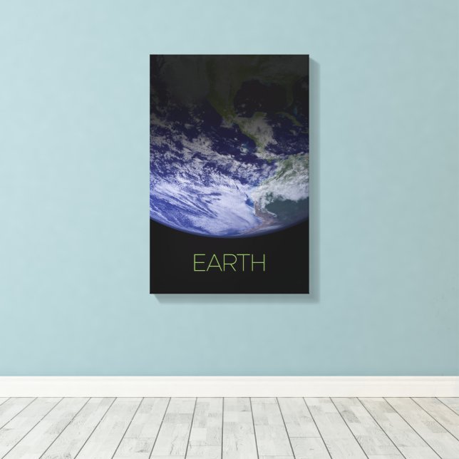 Rymden, Cosmos, Solar System, Planet Earth Canvastryck (Insitu (trägolv))