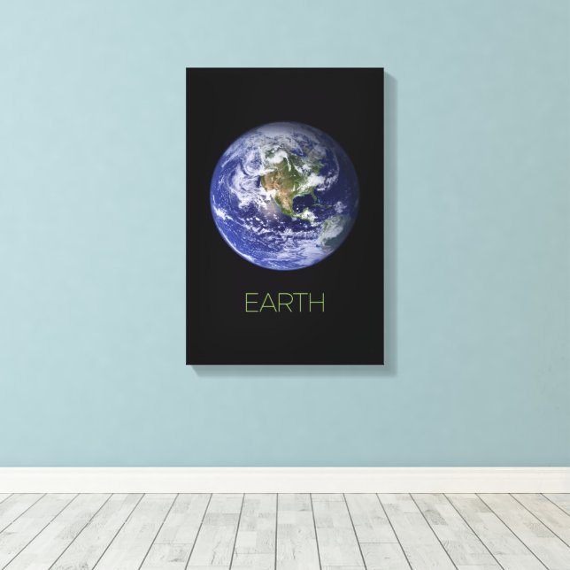 Rymden, Cosmos, Solar System, Planet Earth Canvastryck (Insitu (trägolv))